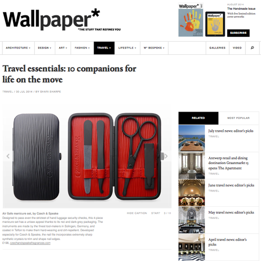 Wallpaper, Travel Essentials: 10 Companions for life on the move - Air safe manicure set