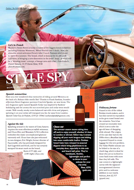 Mayfair Magazine - Spanish Cedar