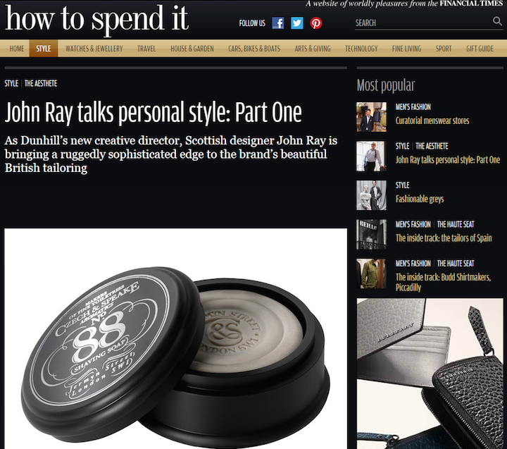 FT How to spend it