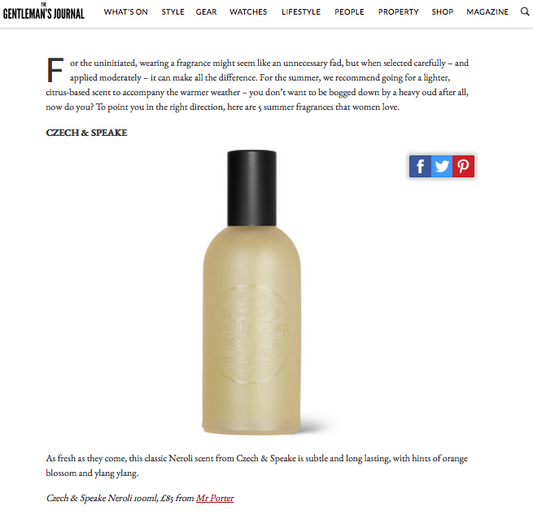 The Gentleman's Journal - Neroli cologne