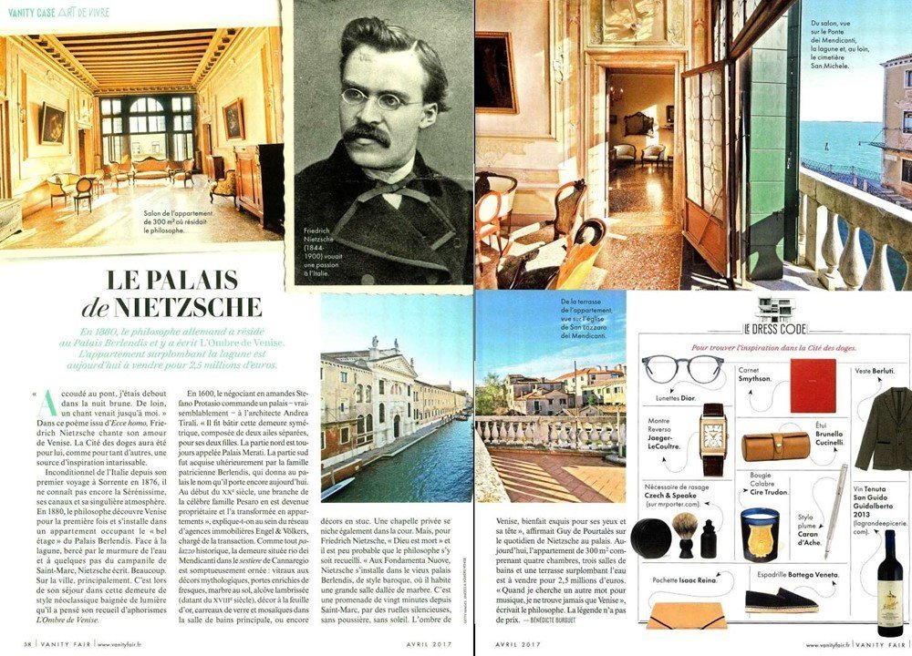 Vanity Fair France - Le palais de Nietzsche