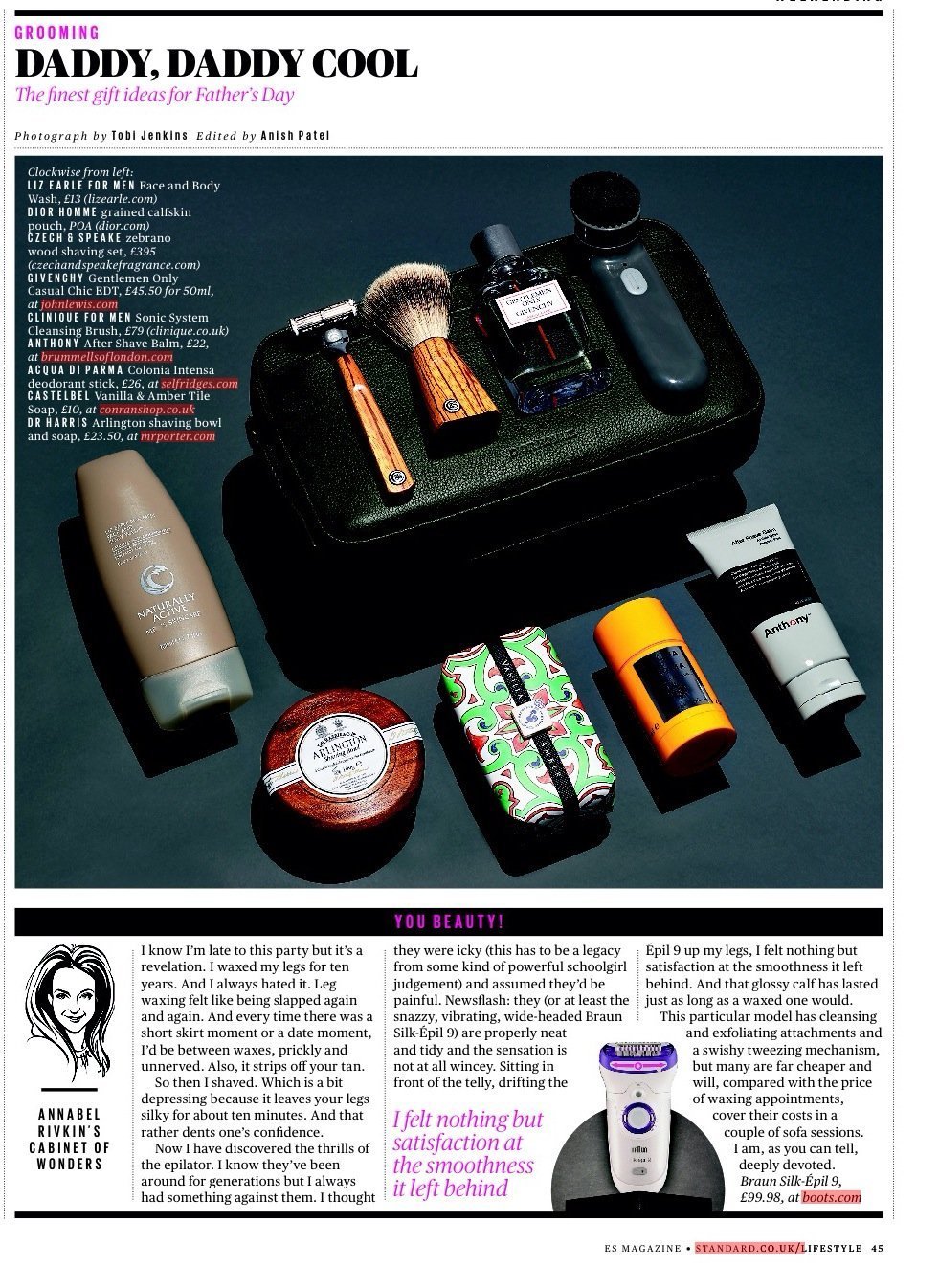 ES Magazine - Zebrano Shave Set