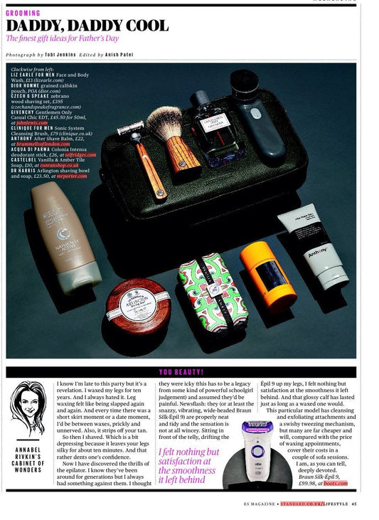 ES Magazine - Zebrano Shave Set