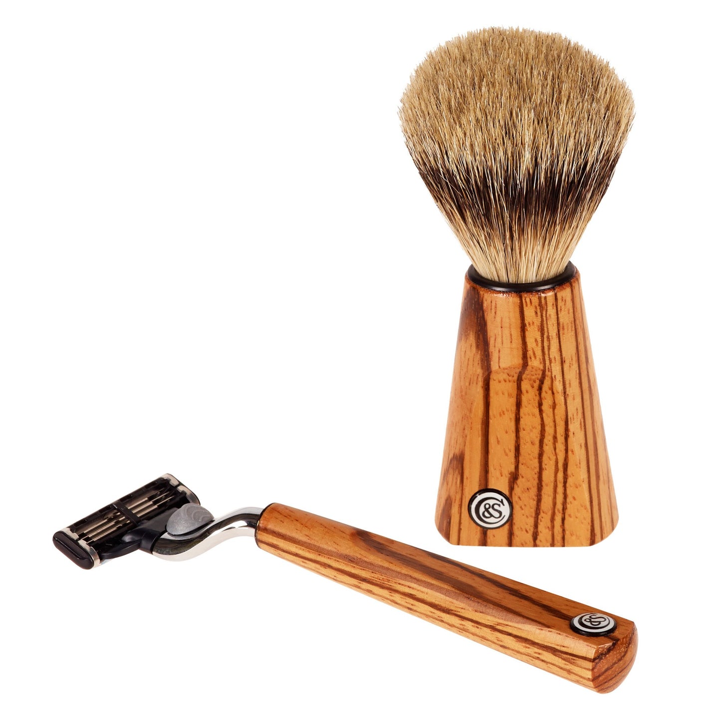 Zebrano Wood Shaving Set