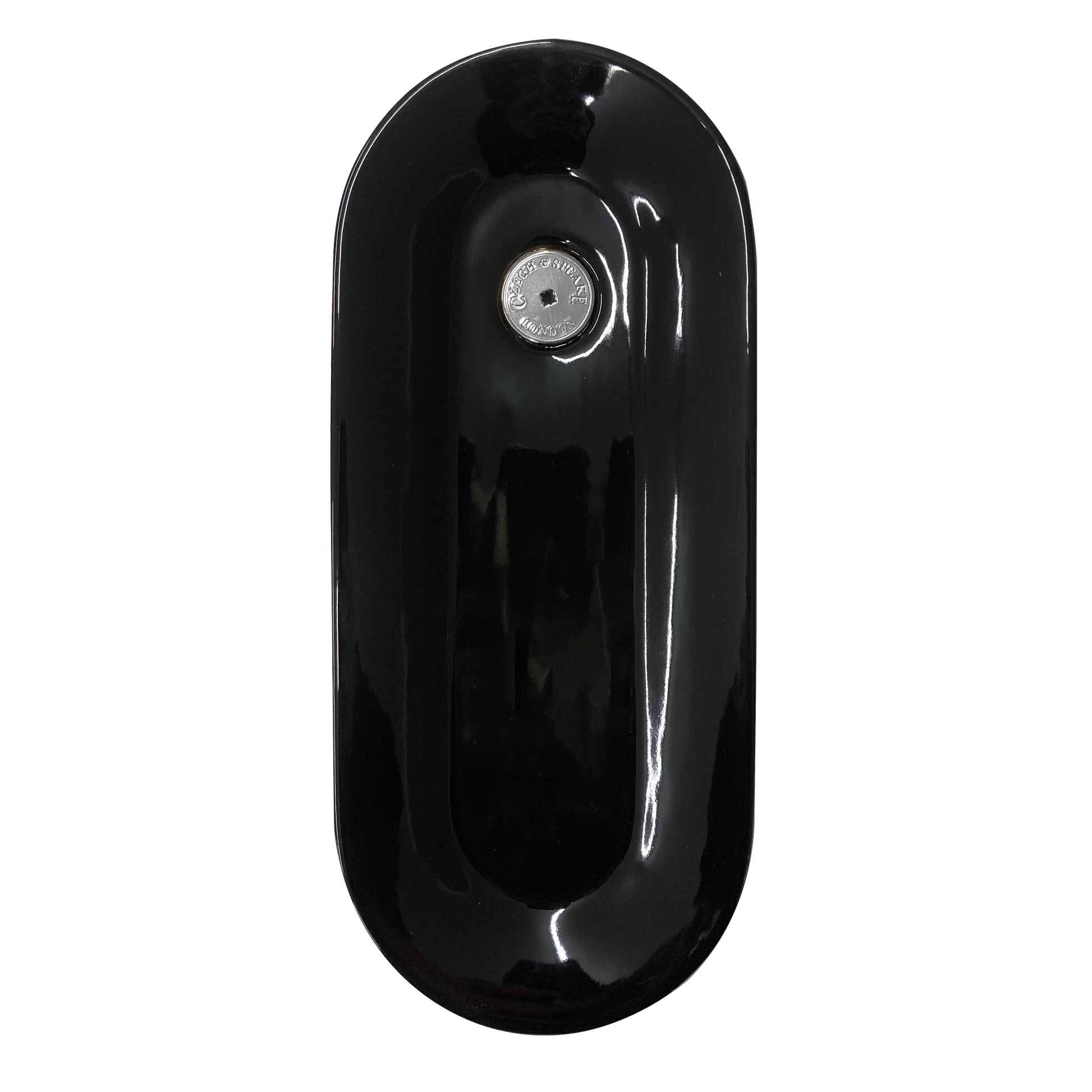 Black Incense Stick Dish with Silver Tag