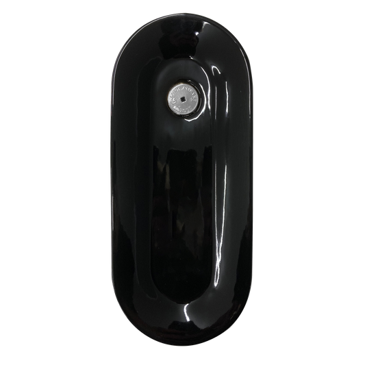 Black Incense Stick Dish with Silver Tag