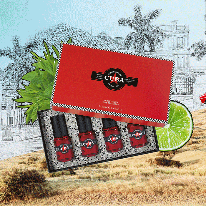 Cuba Eau de Parfum 4-Piece 15ml Travel Set