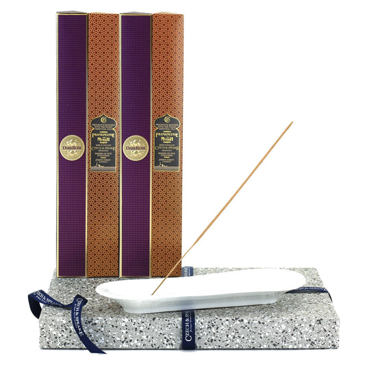 Incense Dish with Dark Rose & Frankincense & Myrrh