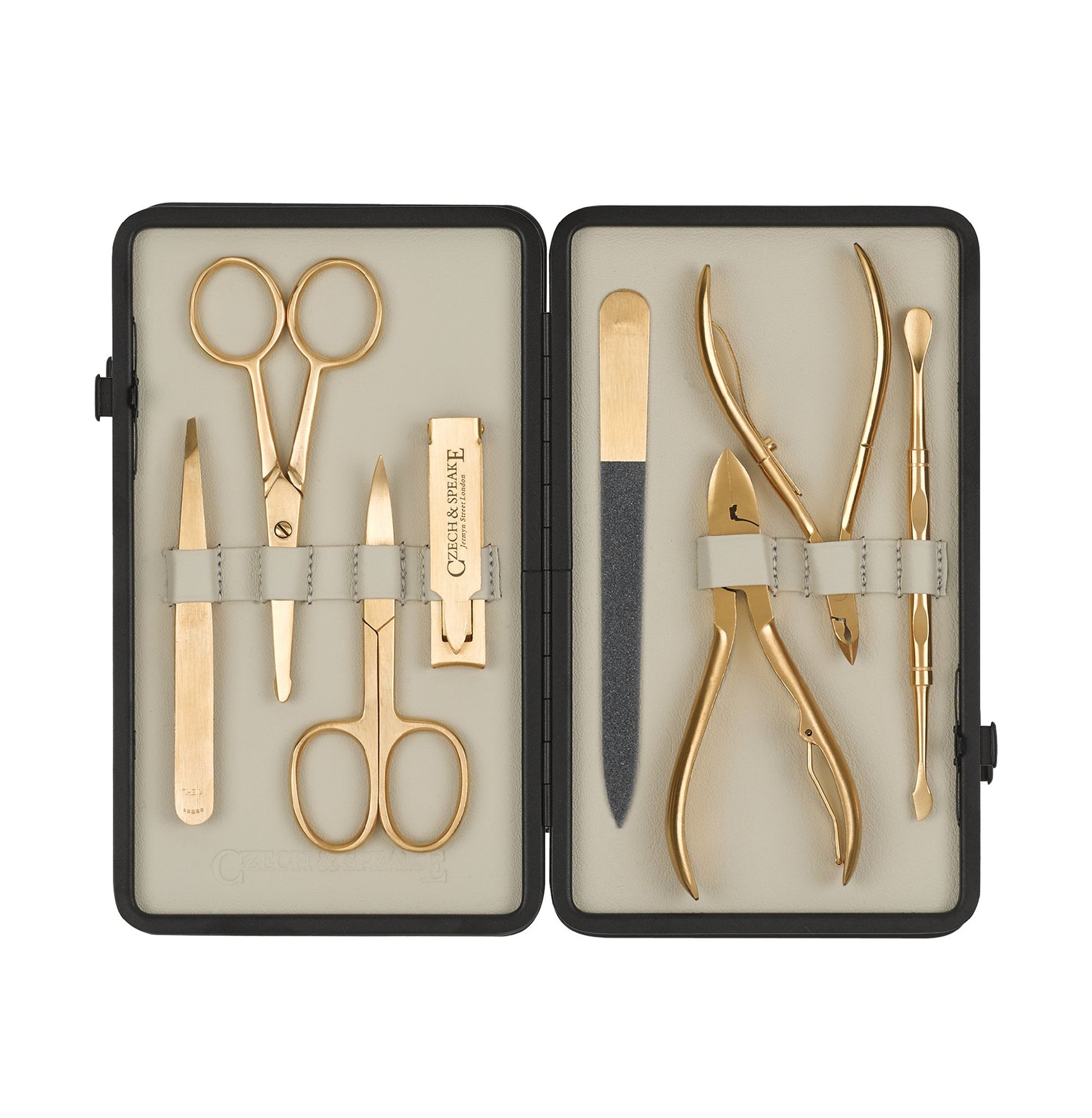 Manicure Set - Stone & Cream with Gold