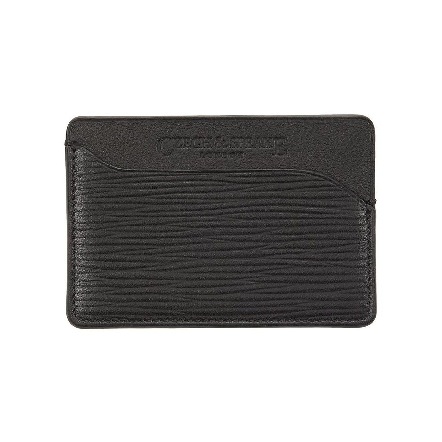 Triple Card Holder In Black Leather