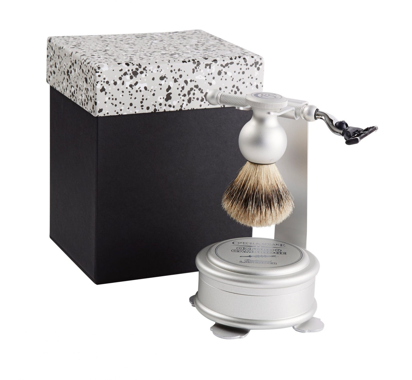 Oxford & Cambridge Shaving Set & Stand