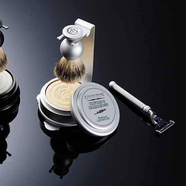 Oxford & Cambridge Shaving Set & Stand