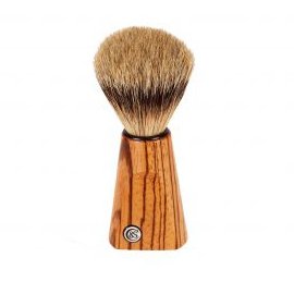 Zebrano Wood Silver Tip Badger Shaving Brush